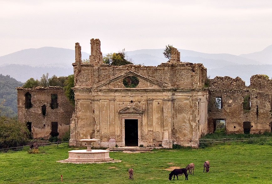 Monterano, city of ghosts and celluloid.
